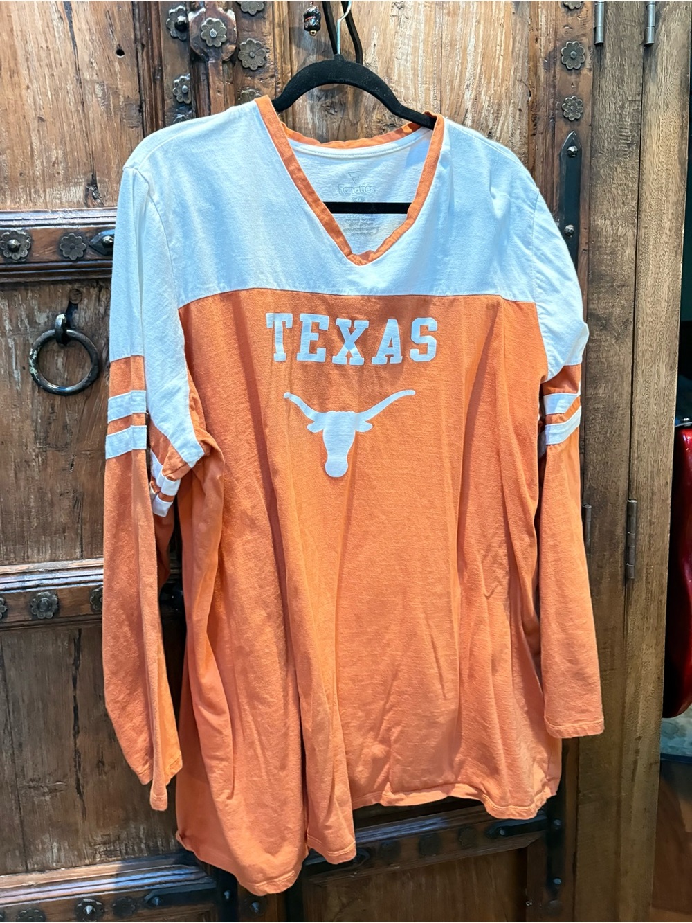 Texas Longhorns Orange & White Vintage-Style Shirt